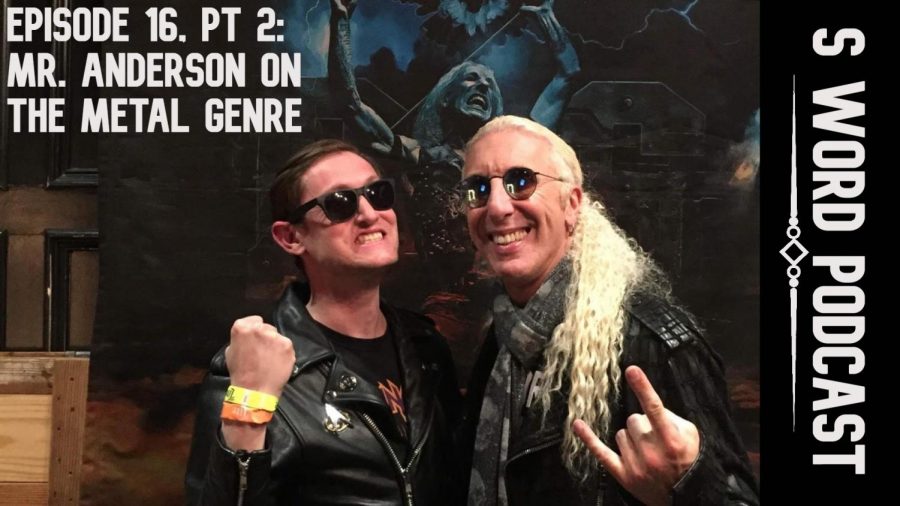 History teacher Greg Anderson and former Twisted Sister frontman Dee Snider smile for the camera at a VIP event during Snider’s solo show in Dallas. After Snider signed Anderson’s copies of the Twister Sister albums You Can’t Stop Rock ‘n’ Roll and Stay Hungry, Anderson told Snider how much he admired him for his role fighting censorship in the Parents Music Resource Center U.S. Senate hearings. “He made a joke about how funny it would have been if Bob Denver had been at the hearings instead of John Denver,” Anderson said. “He asked if I wanted to make tough guy faces in the picture, and I asked him if we could smile instead. He was very nice and everyone was walking away very happy from the experience.” Anderson also told MacJournalism that he first became a fan of Twisted Sister after seeing the band’s appearance in the final chase scene in the 1985 movie Pee Wee’s Big Adventure and that he caught a guitar pick during Snider’s show. 