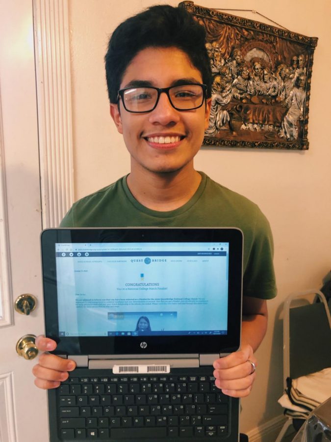 Senior Javier Rodriguez- Son of Immigrants- Is Awarded a Full Ride as a Questbridge Scholar