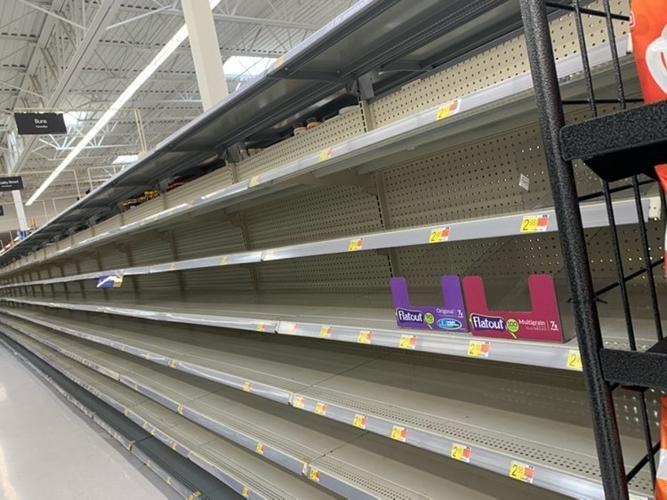 Senior+Ronald+Waiter+takes+a+picture+of+an+empty+grocery+store+aisle.+HEB%2C+a+Texas+grocery+store%2C+was+cleared+out+before+and+during+the+snow+storm+event+in+Texas.+However%2C+they+have+been+praised+for+their+preparedness+before%2C+during%2C+and+after+the+storm.