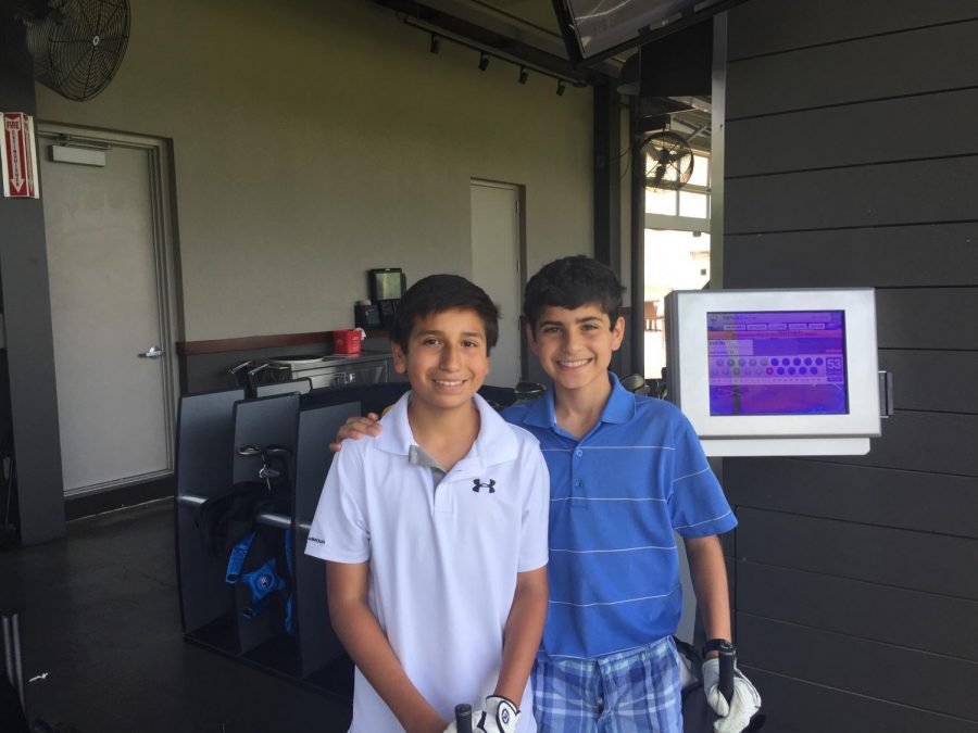 Longtime friends Henry Hodge and Rustin Makhmalbaf enjoying golfing together in 2016.