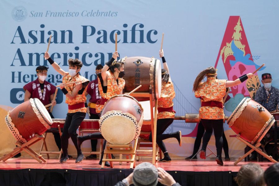 San+Francisco+kicks+off+Asian+American+and+Pacific+Islander+%28AAPI%29+Heritage+Month+celebrations+in+Japantown+with+a+series+of+performances+and+speeches.