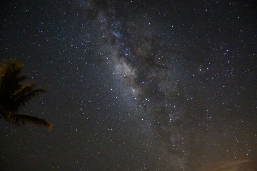 The Milky Way rises above the horizon at night during the Summer months on the island of Hawaii on July 7, 2021. 