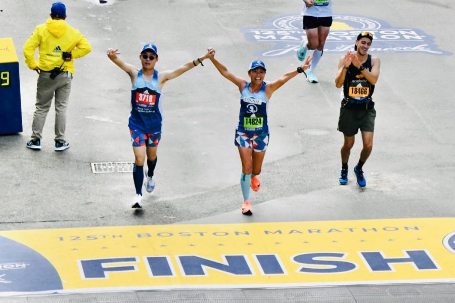 Xu runs Boston Marathon to support autism community