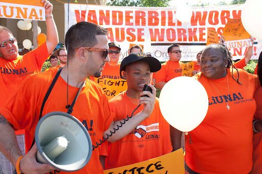 LiUNA Local 386 during a rally in May of 2012. (Photo courtesy of David Rutledge)