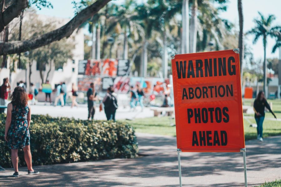 University students urge for a warning in advance as a proposed alert system for anti-abortion displays was rejected in 2019