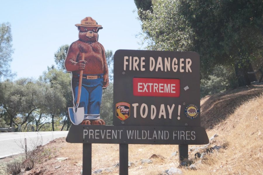 Smokey+Bear%2C+a+symbol+of+the+fight+against+fire%2C+warns+that+fire+danger+may+arise.
