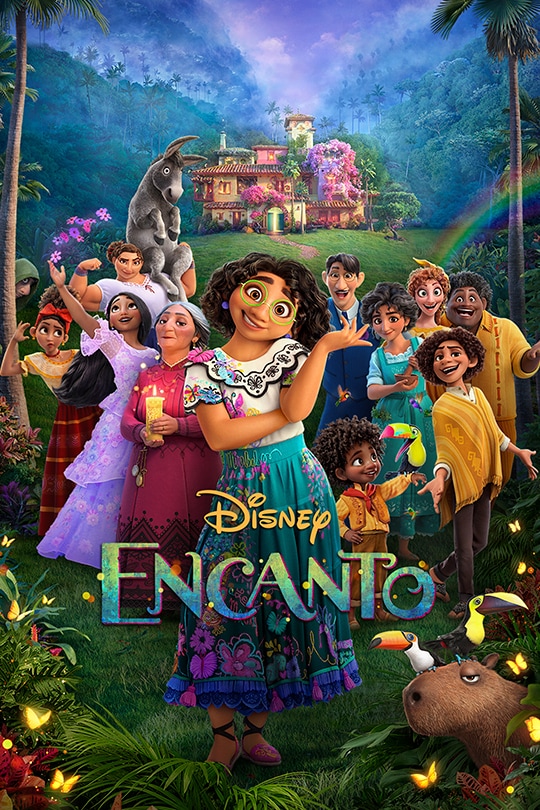 The+Encanto+movie+poster+features+the+Madrigal+family%2C+with+Mirabel+Madrigal+as+the+focus+of+the+picture