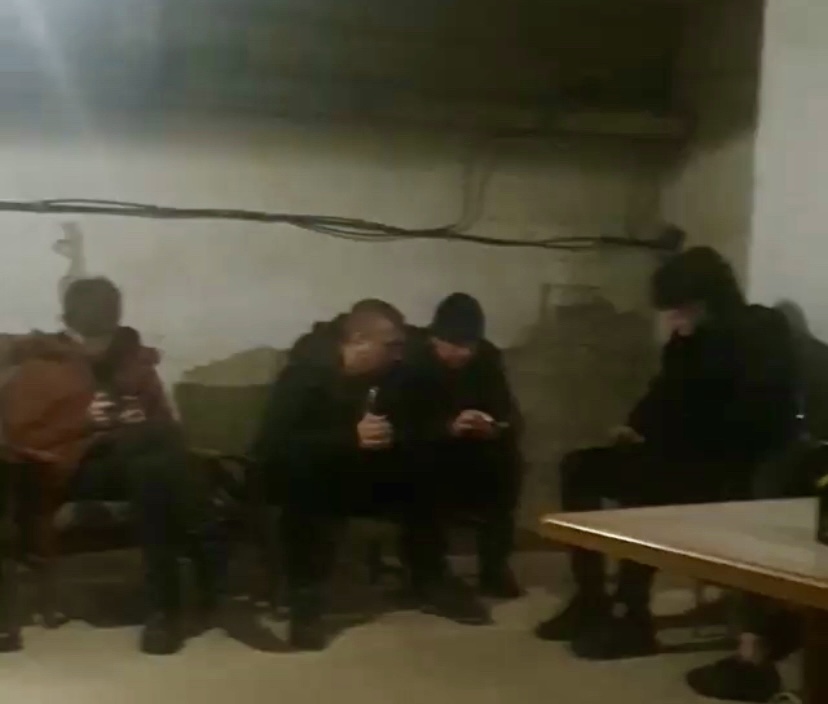 The bomb shelter in Truskavets City, Ukraine, that Rehina Bukvych was in on the morning of Friday, March 11. 