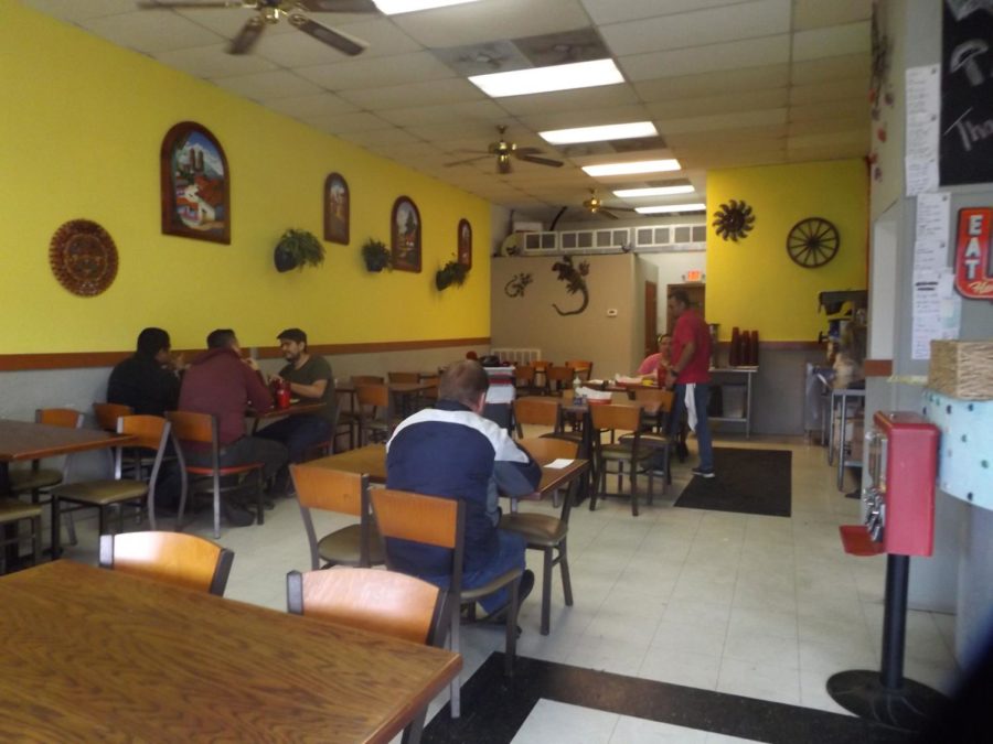 ENJOYING AUTHENTIC MEXICAN FOOD. Customers enjoy a lunch service at local restaurant El Loco Taco. The restaurant managed to grow from a food truck to a physical location.