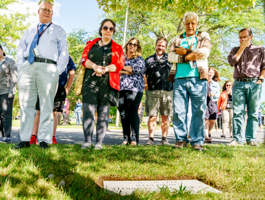 Utica dedicates four trees in honor of students and faculty lost last academic year
