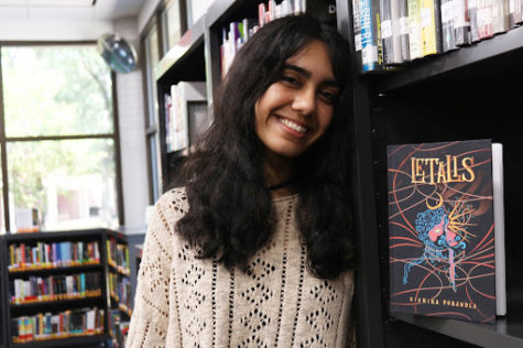 On Aug. 15, Coppell High School junior Rishika Porandla independently published fantasy novel Letalis which was influenced by author Donna Tartt and books like Dance of Thieves by Mary E Pearson. Porandla drew inspiration from power struggles in the current political atmosphere to connect readers from reality to her fantasy world. Photo by Angelina Liu 