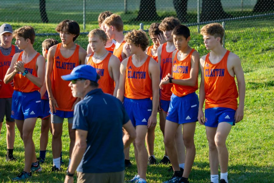 CHS+Cross+Country+Athletes+prepare+to+compete+at+an+away+meet.+