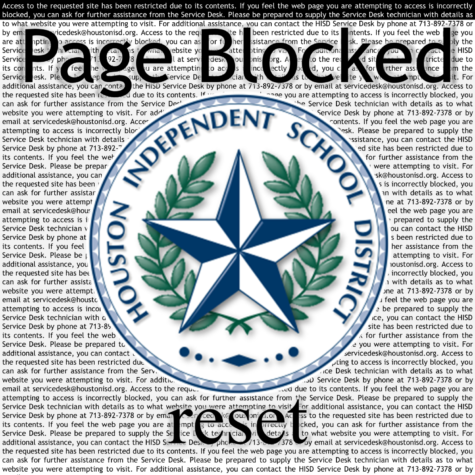 The districts Page Blocked and reset pages are infamous among students.