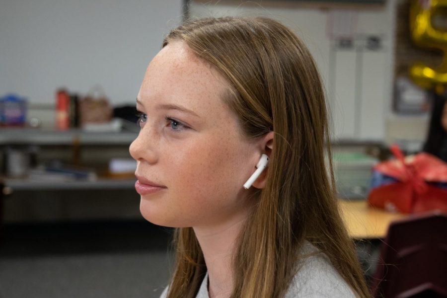 There has been an increase in the number of students using AirPods in class, but teachers believe they provide an opportunity for cheating. 