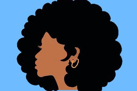 This illustration shows a Black girl with an afro. Since second grade, I’ve attended predominately white schools and have often been discriminated against for my natural hair. (Graphic Illustration by Lola Thomas)