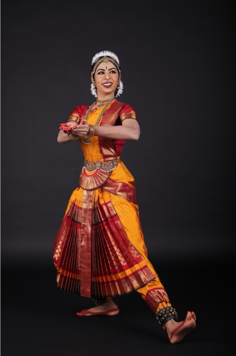 Maya Kumar poses in traditional Indian clothes. | Photo Courtesy of Maya Kumar | Used with permission