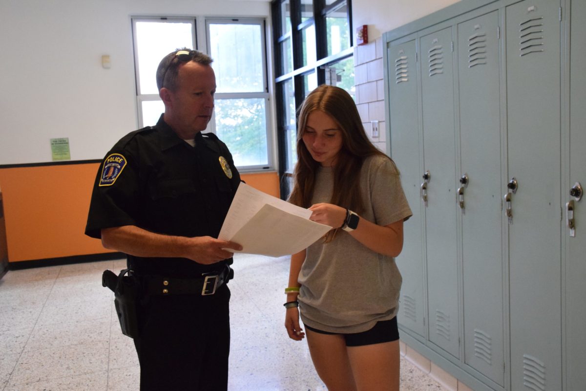 Officer Crilly and Abby Lucas