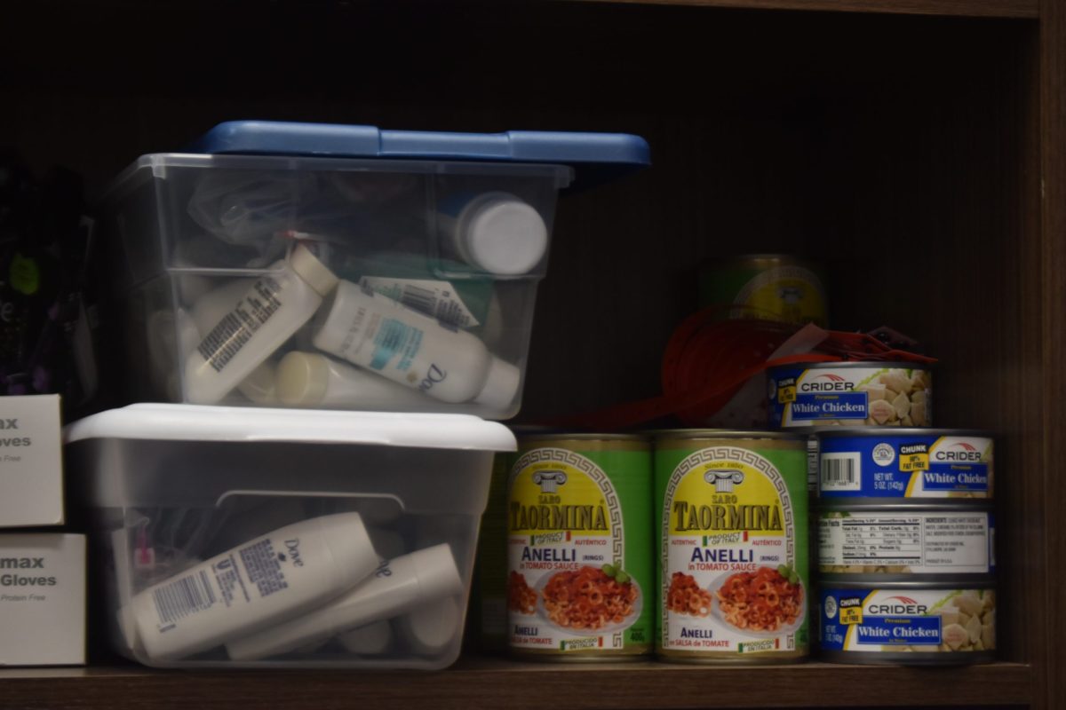 Ugalde keeps soap, food, clothes and kits in her office available for students to use. "I will go out of my way to help them," Ugalde said. "That's why I have whatever they need."