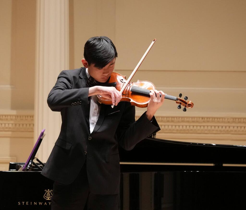 Aaron Hsi performed at Carnegie Hall in the spring of 2022. He is the concertmaster for Cal High’s orchestra this year.