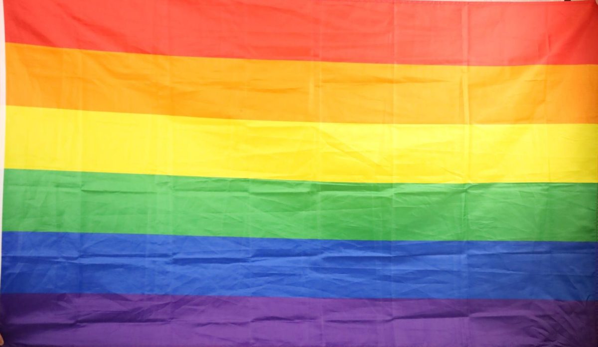 Pride flags symbolize diversity and hope in  the LGBTQ+ community. The theater and band programs had to remove the flags that had previously hung in their classrooms.