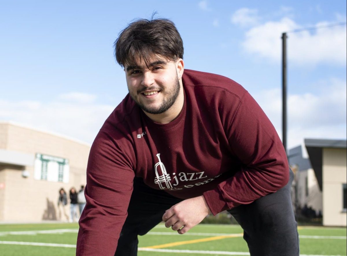 “What I like about every day football would probably be the team and brotherhood that comes with it, and the idea that everyones out there getting better together. Football really allows you to see your progress. I like the idea that you get to do that with your teammates,” Kevin Bettencourt (12) said.