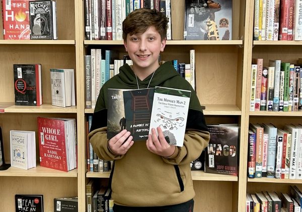 Freshman Logan Odom is a published author and currently has three books available for purchase on Amazon. 