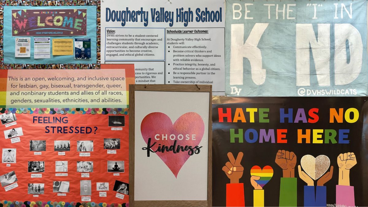 DVHS shares positivity and encouragement with action and through the posters around the campus.