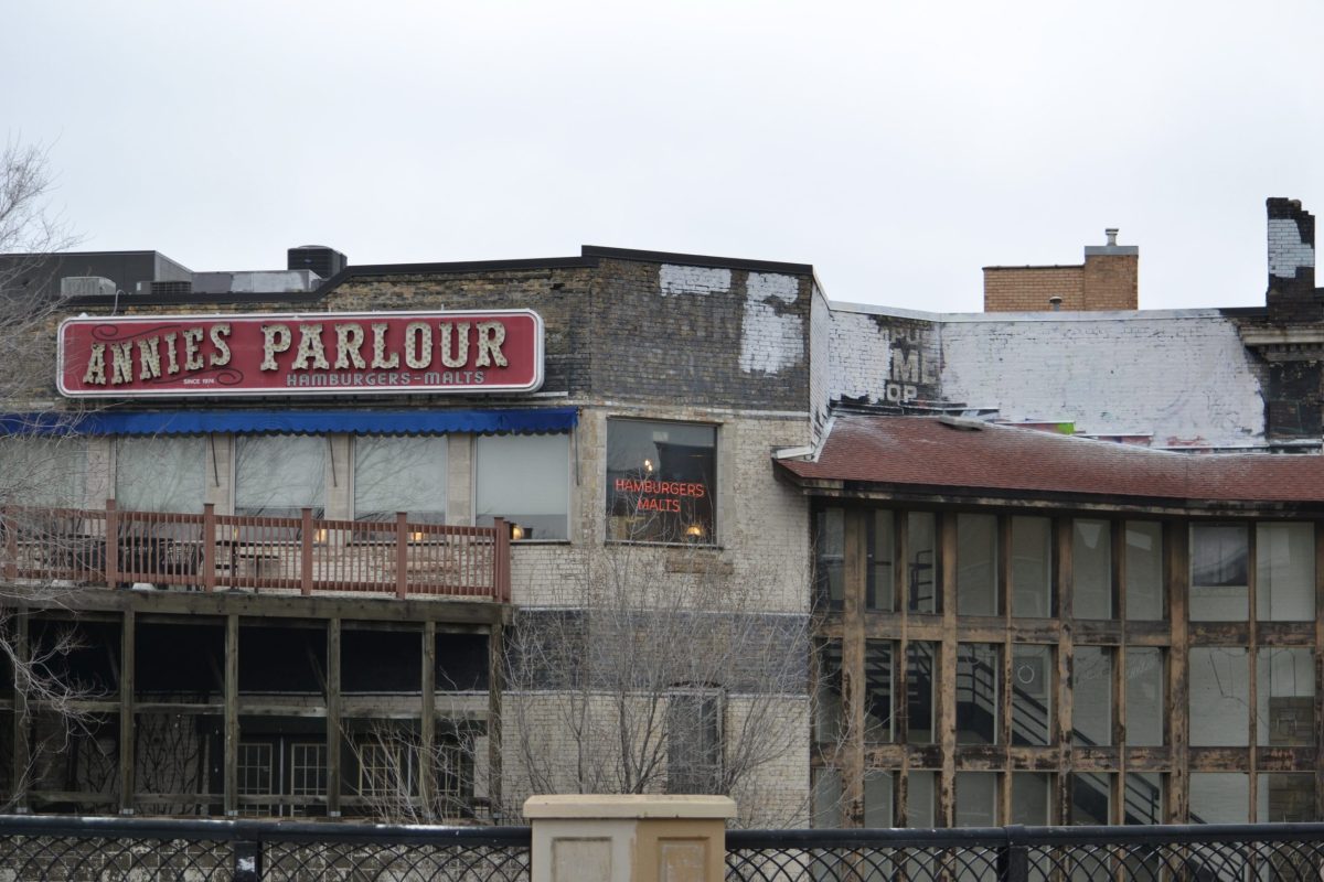 Annie’s Parlour in the Dinkytown neighborhood on Monday, April 8, 2024. As chain businesses have continued to crop up in Dinkytown, the changing nature of the neighborhood has left alumni and local businesses with only fond memories to look back on.