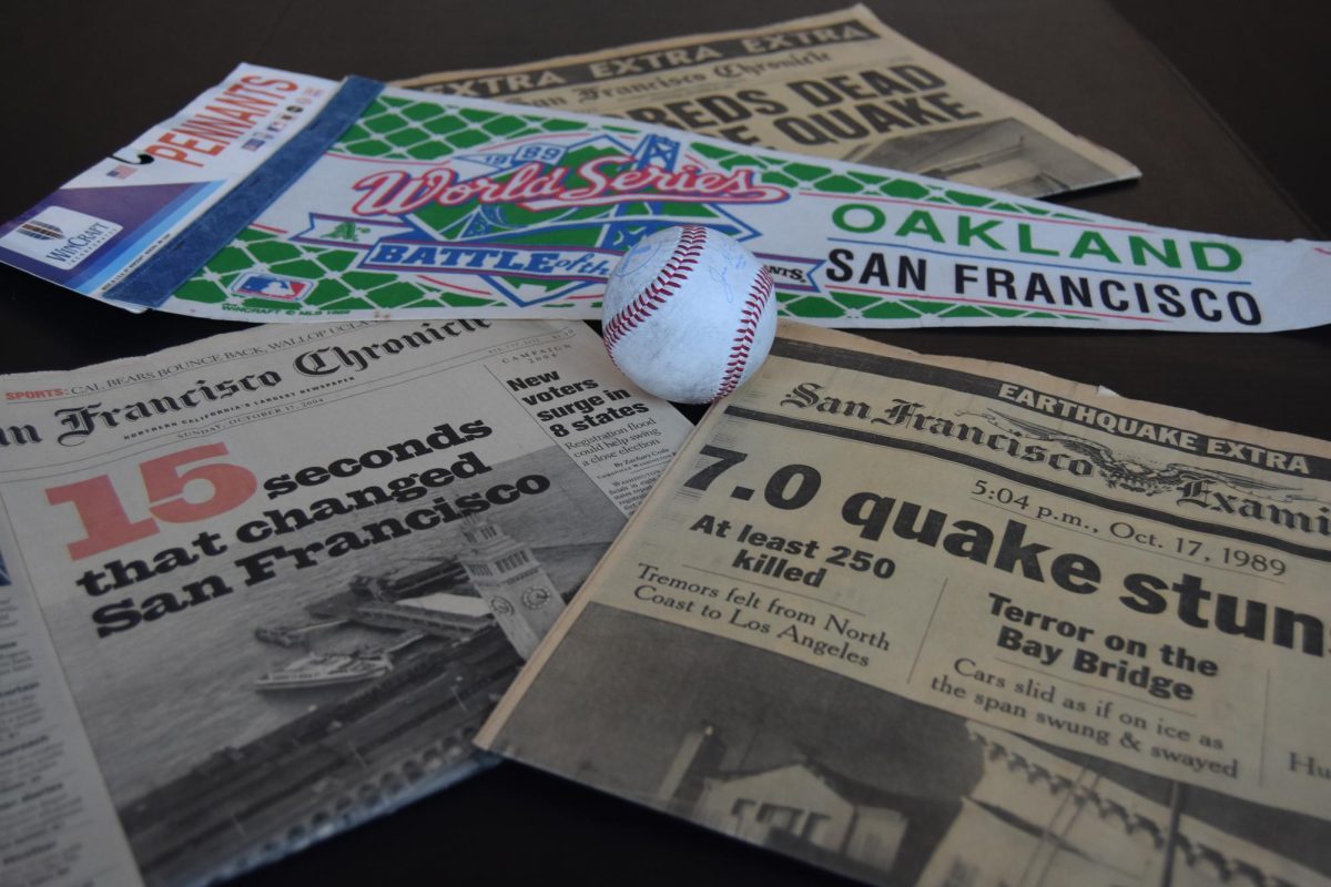 Newspapers from the San Francisco Chronicle detailed the devastating effects the Loma Prieta earthquake had on the Bay Area. 