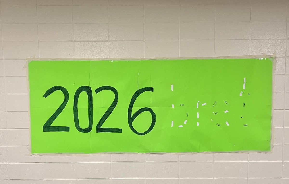 The “Brat 2026” poster created by the junior class after it was partially removed.