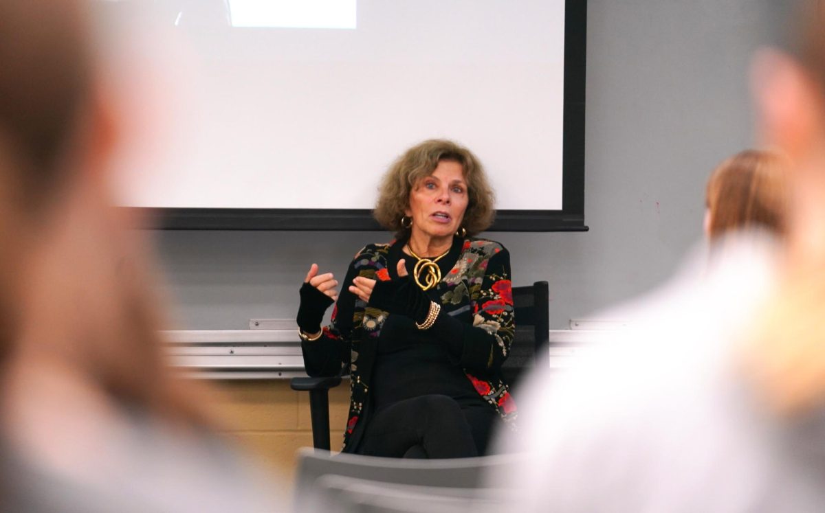 Nadine Strossen speaks while gesturing with her hands, as photographed on Nov. 13, 2024. (Hustler Multimedia/George Albu)