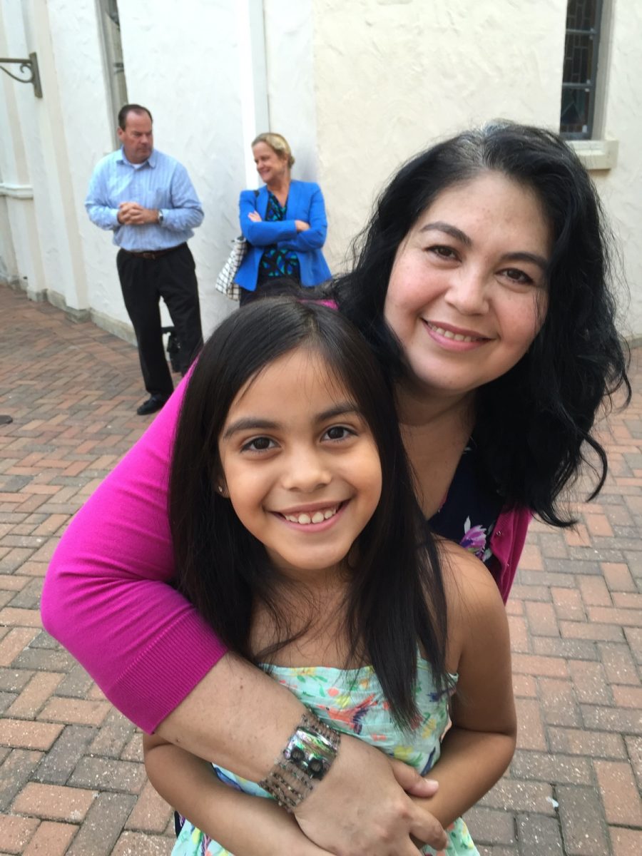 Estrada and her mother, Lorena finish church in 2016.
"I was never really religious, but I knew that my mom was so it was something I would do for her."
They would usually make a day out of going to church and do something fun after.