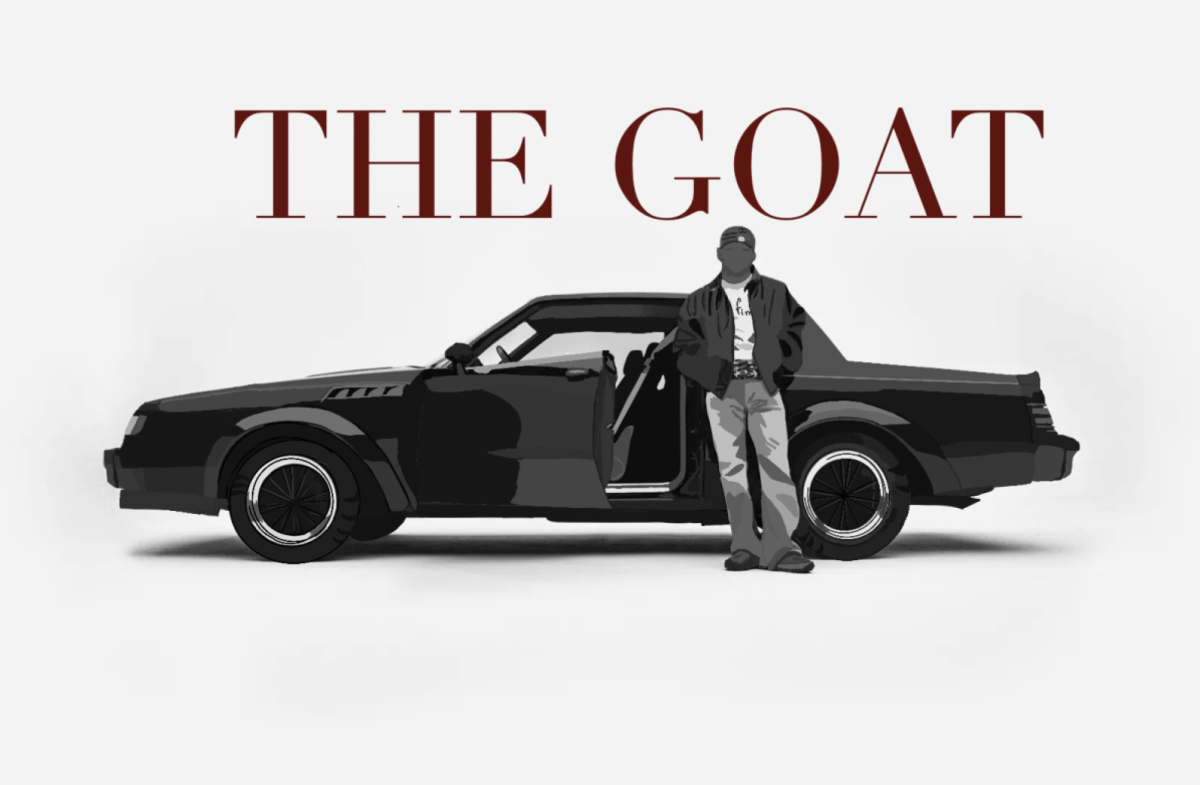 The history between KDot and the GNX goes back to his birth. In a 2012 interview, he revealed that his father drove him home, after his birth from the hospital, in a Buick Regal, the parent model of the GNX. Tied close to family, Lamar’s outfit also pays homage to Los Angeles, with his custom belt buckle covered in vintage pins from Los Angeles and California designed by Eli Russell Linnetz. 