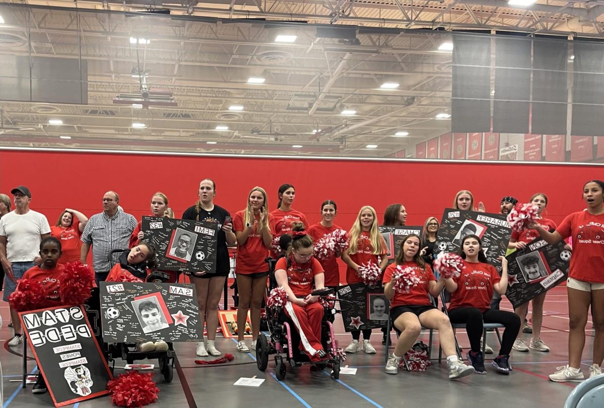 The adapted soccer team played in the synthetic gym on Oct. 29, which was a very intensive game that tied 2-2 on senior night. This game headed the adapted soccer team to state.