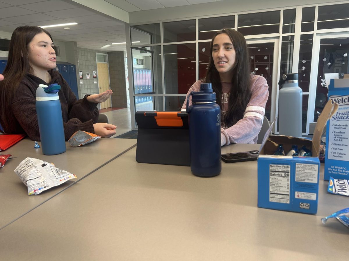 Gabi Iler leads a discussion during a recent Student Voices meeting.