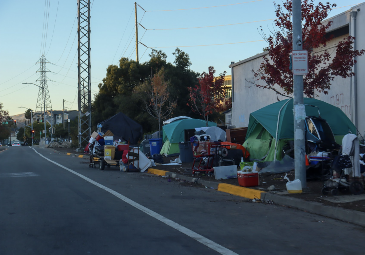 Many homeless individuals settle near the Mahon Creek Path.