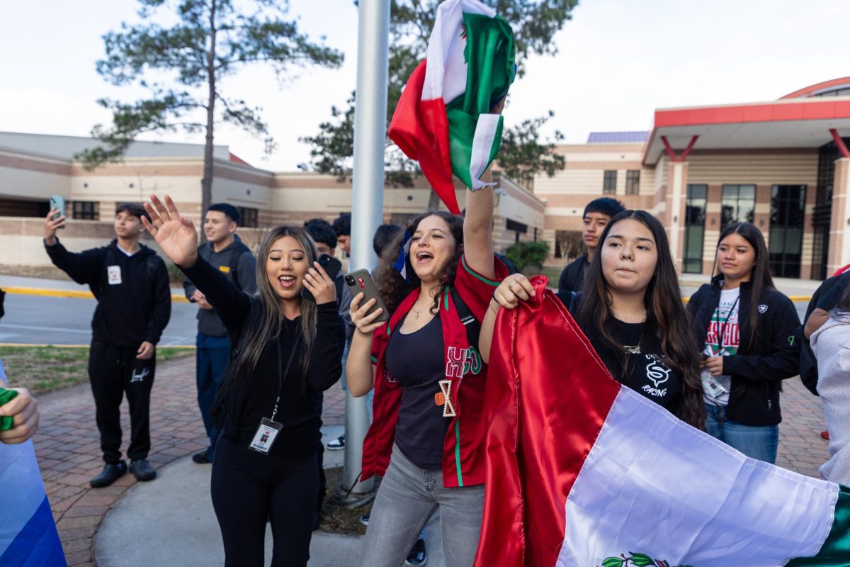 LOUDER. Students cheer as their schoolmates start dancing during the protest Tuesday, Feb. 4, 2025.