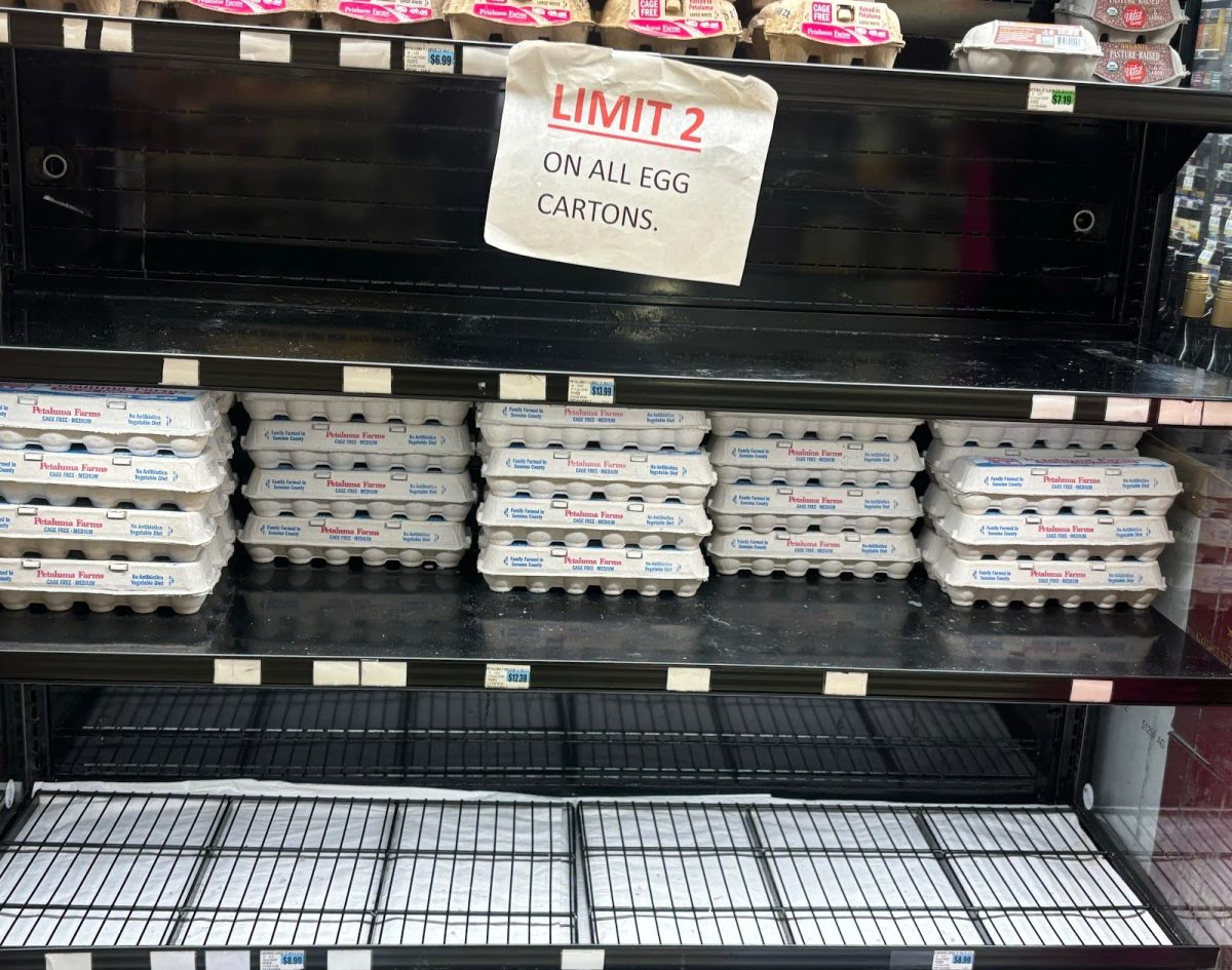 At Lunardi’s Market, egg cartons are limited to two per customer. 