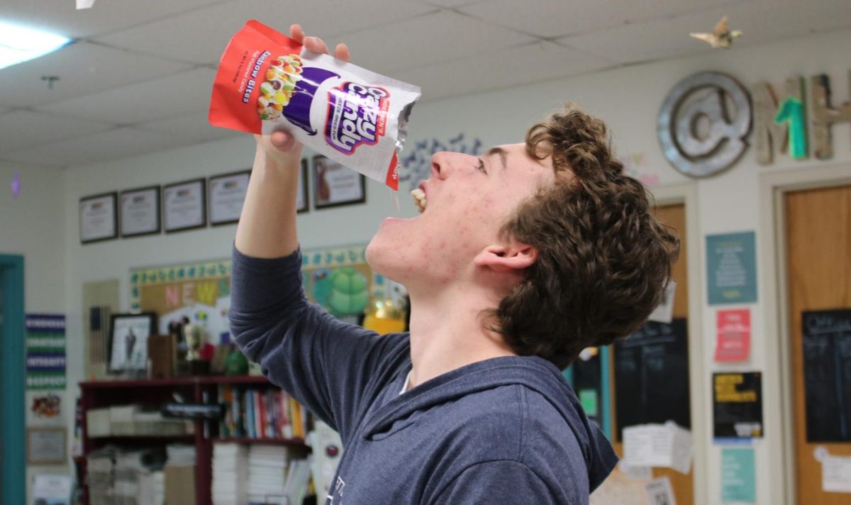 Freeze dried candy is popular today after they became a trend online. This candy is a powdery version of the original. Some versions  include freeze dried Skittles, Jolly Ranchers and gummy worms.