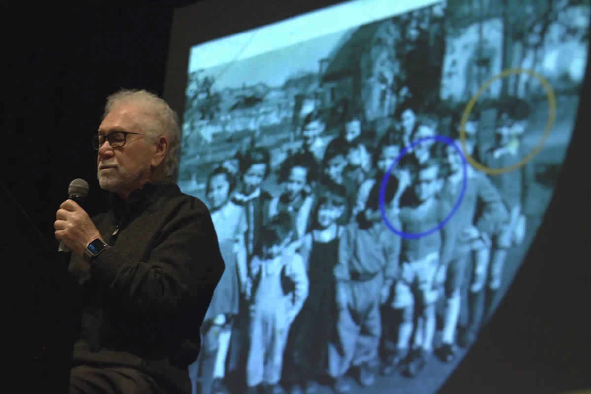 Manfred Gabler speaks to Park students about his experience surviving the Holocaust Feb. 19. Gabler received a standing ovation after his sharing.