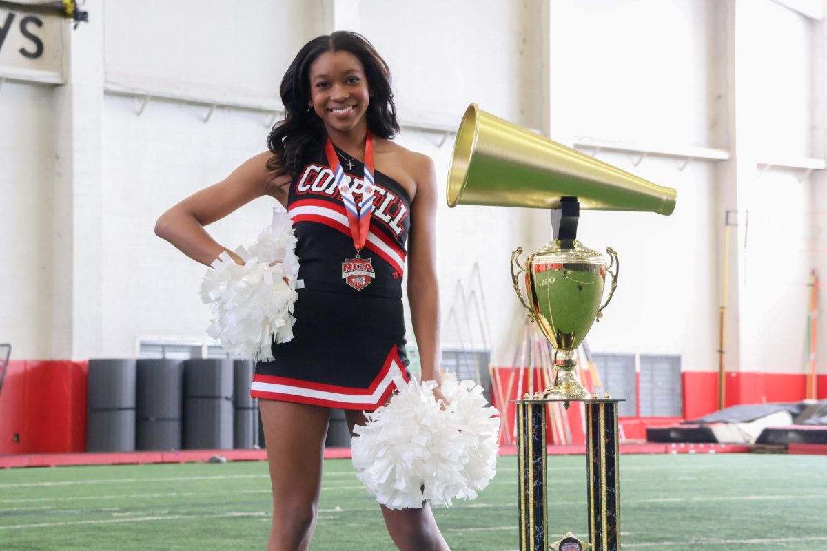 Coppell High School senior Kristin Price became the first Black cheer captain at CHS last year and has been serving as captain for two years. Price helped pave the way for greater diversity and representation in CHS athletics. Photo by Neha Nathwani