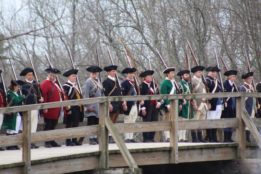At 5:45 a.m. on April 19, a reenactment of the Battles of Lexington and Concord took place at Old North Bridge in Concord. The reenactment was followed by a parade, where several dignitaries, including Gov. Maura Healey, gave speeches. "This is our generation's time, standing here in this place at this moment, we must commit ourselves to defending [freedom]," Healey said. "That's what I will do, and I encourage everyone who knows our history and values our freedom to do the same."
