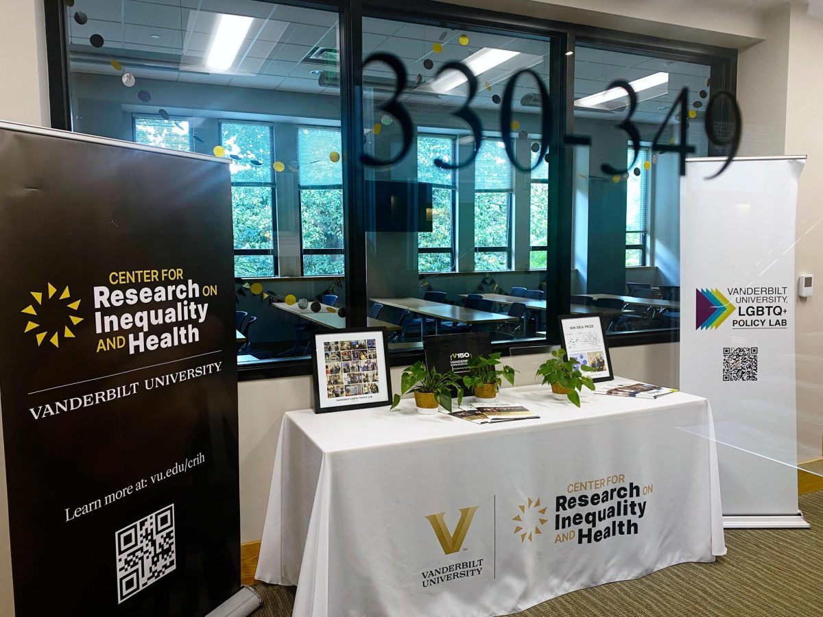 The front area for the Center for Research on Inequality and Health at Vanderbilt University, as photographed on April 28, 2025. (Hustler Multimedia/George Albu)