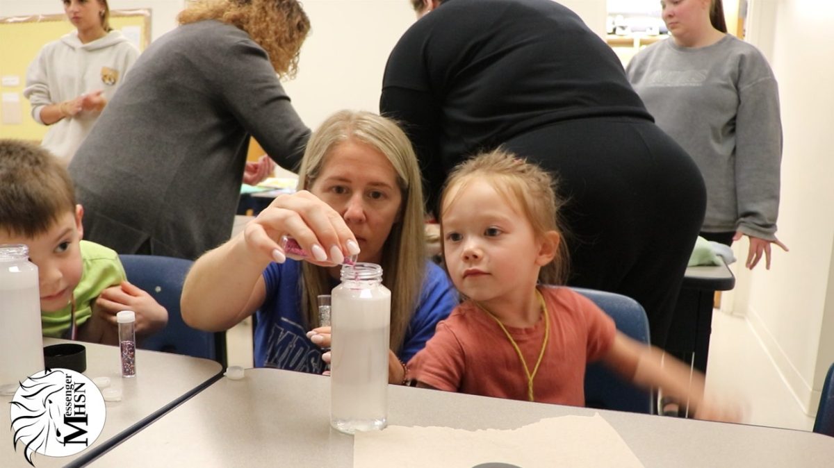 Teachers brought their kids to work on Thursday, April 17, and the Child Development students escorted them to activities in various classrooms throughout the day. 