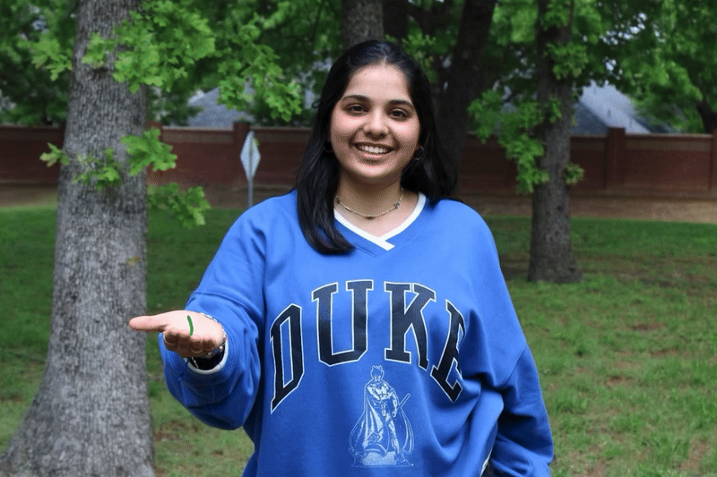 Coppell High School 2025 valedictorian Ashia Agarwal used her upbringing in India to inspire her journey in founding EcoSummit, a nonprofit aimed at expanding environmental awareness. Agarwal is committed to Duke University next fall, where she plans to major in environmental science and policy. (Photo illustration by Hannah Vipin and Katie Park)