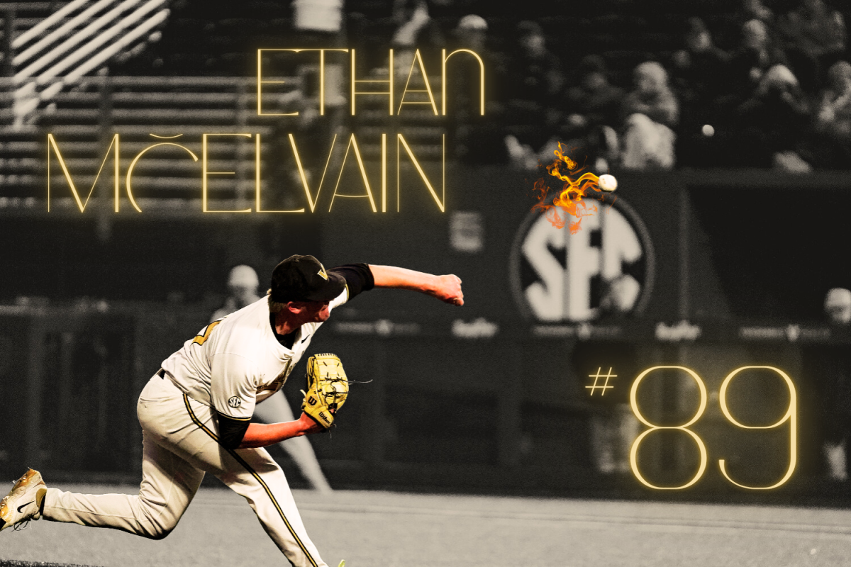 Graphic of Ethan McElvain pitching. (Hustler Multimedia/Lexie Perez)