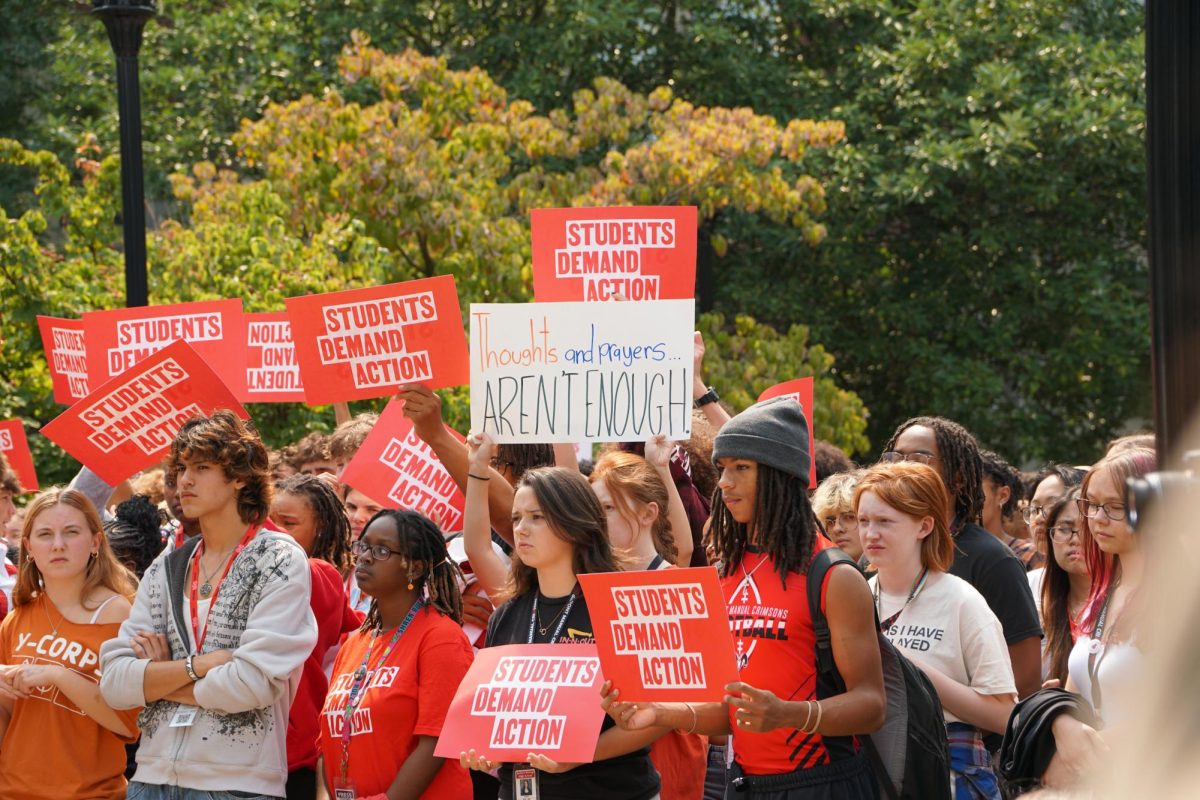 Manual students participated in a national walkout organized by Students Demand Action (SDA) on Sept. 5. 