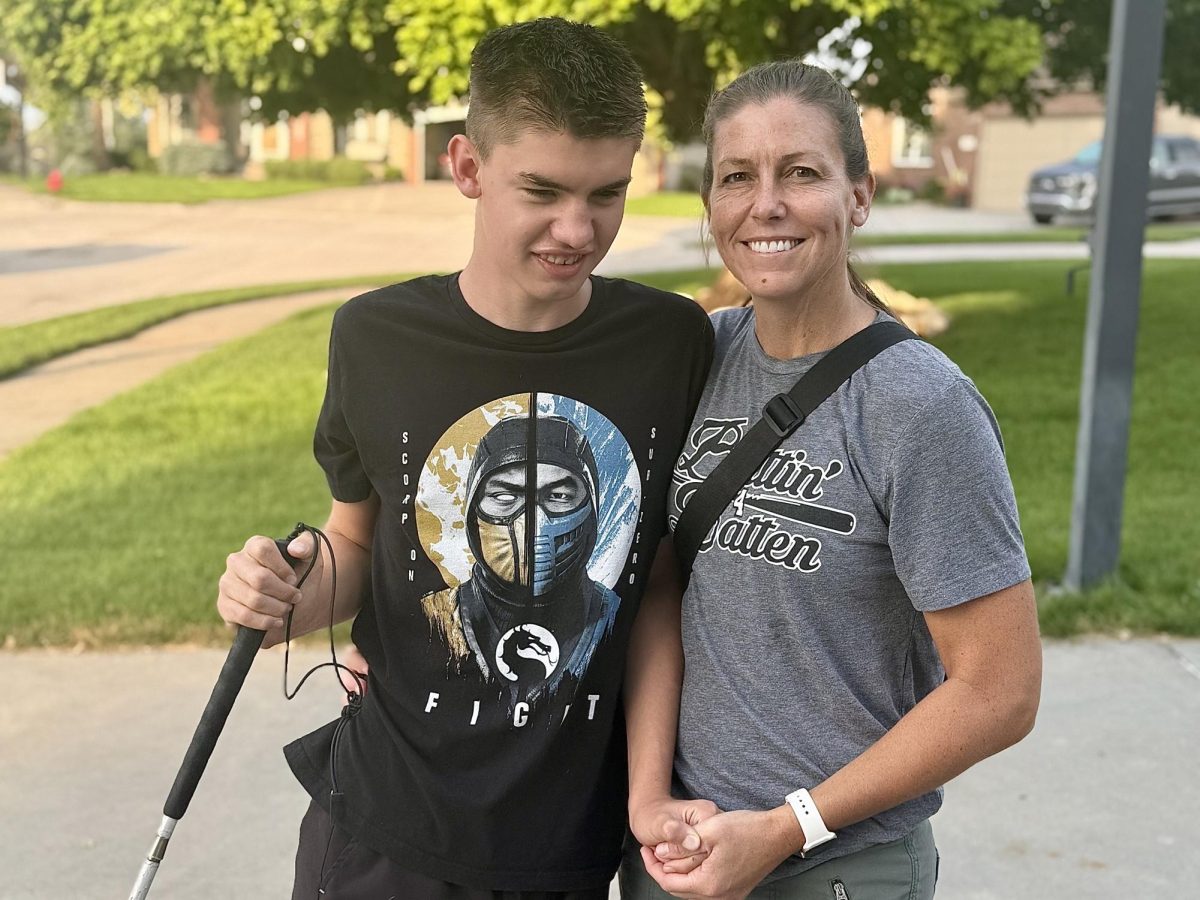 Freshman Drew Sillman with his mother Cara Sillman