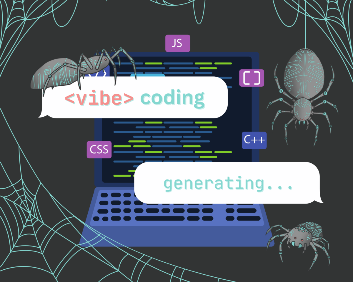 Vibe coding is a software development style that uses AI to generate code from natural language prompts and feedback. Illustration | Asha Wojciechowski