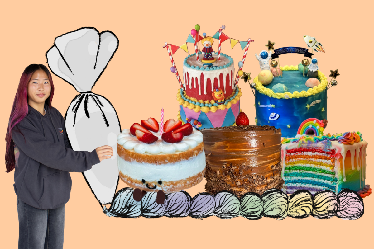 Michelle Chung designs a variety of cakes with vibrant frosting and exuberant decor. Photos used with permission from Michelle Chung.